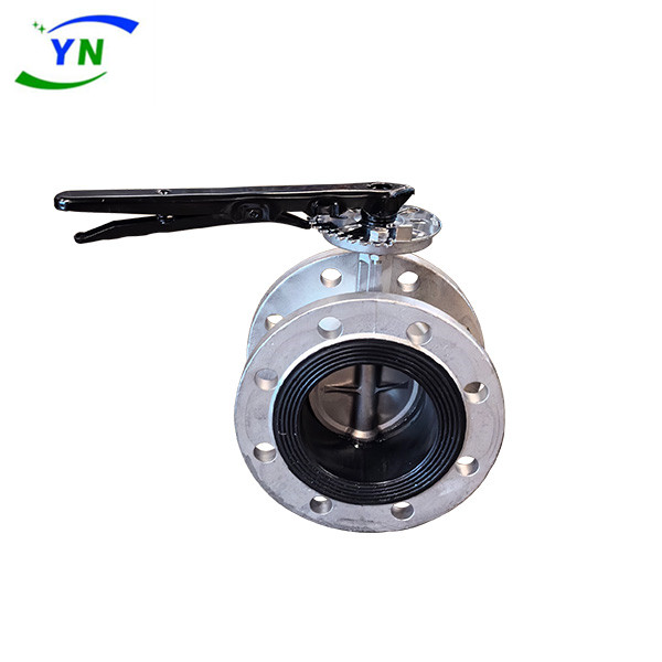 Flanged Stainless Steel Turbine Butterfly Valve